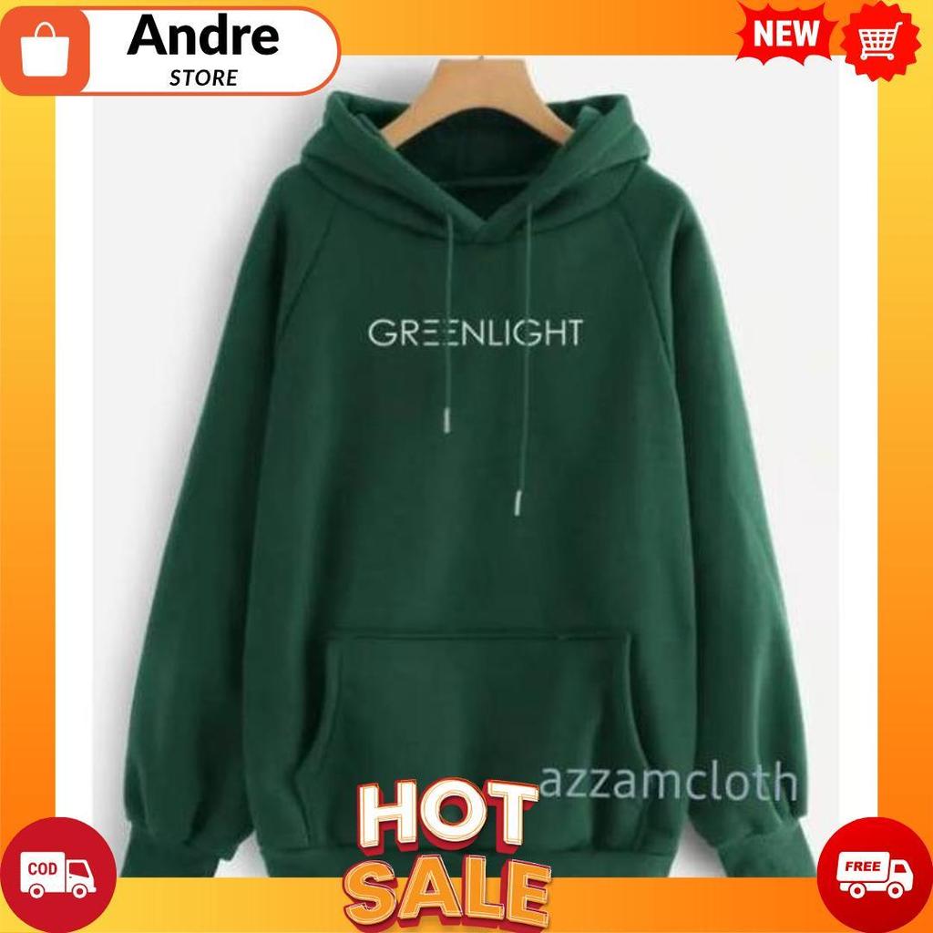 JAKET SWEATER HOODIE HIJAU BOTOL GREENLIGHT [B1][B1]