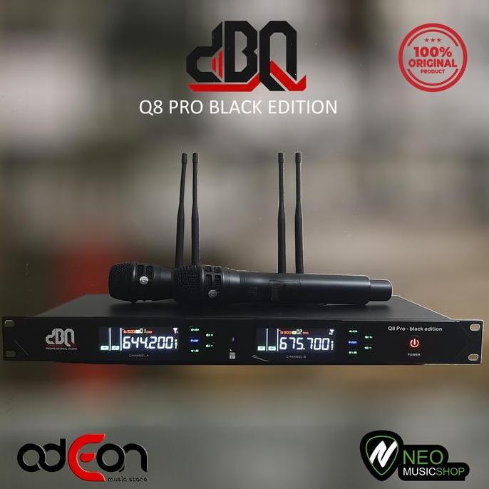 DBQ Q8 PRO Black Edition Professional True Diversity Wireless Microphone DIN