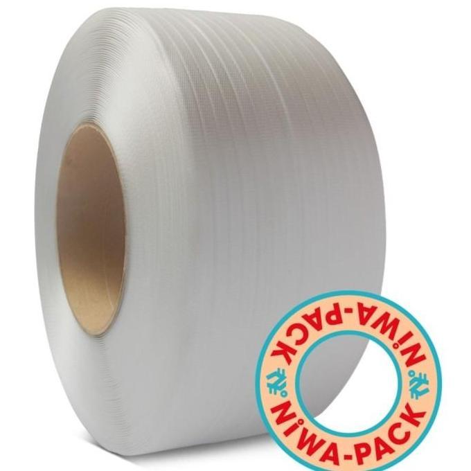 STRAPPING BAND NIWA 15MM TRANSPARAN PUTIH DOFF ORIGINAL DAN TERPERCAYA