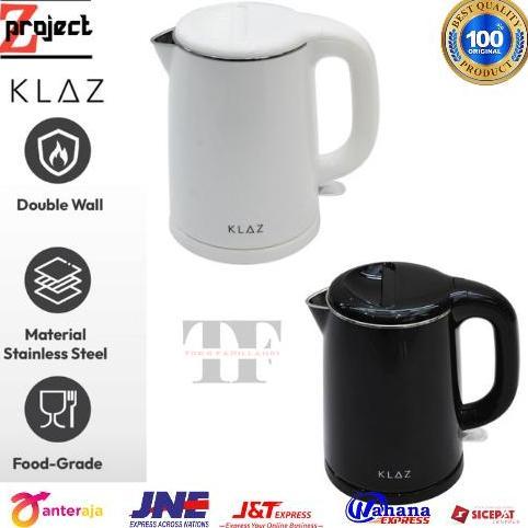 NEW KLAZ teko listrik double wall 1 Liter / teko ketel listrik pemanas air