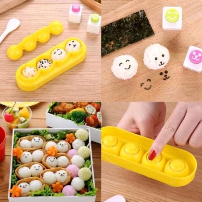 Terlaris Cetakan Nasi Bento Bola Mini / Set Cetakan Nasi Bento Bentuk Bola Mini