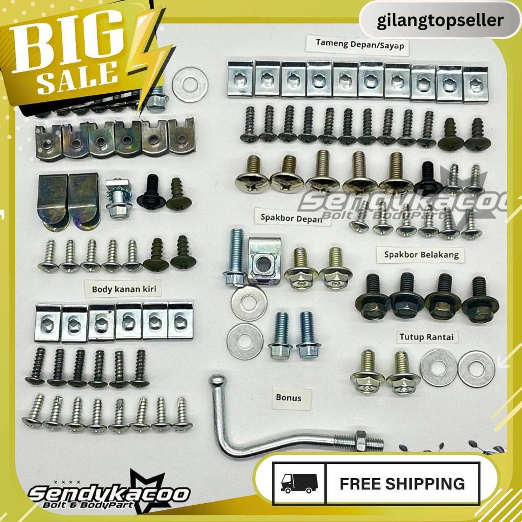 Baut Body Blade 125 Fi Lengkap Berkualitas Meledak