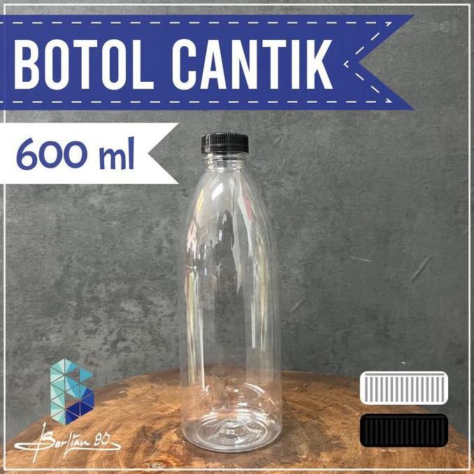 TERMURAH - - 1 PACK - Botol Plastik Cantik 600 ml Botol Kopi Botol Jus Isi 84 Pcs Termurah