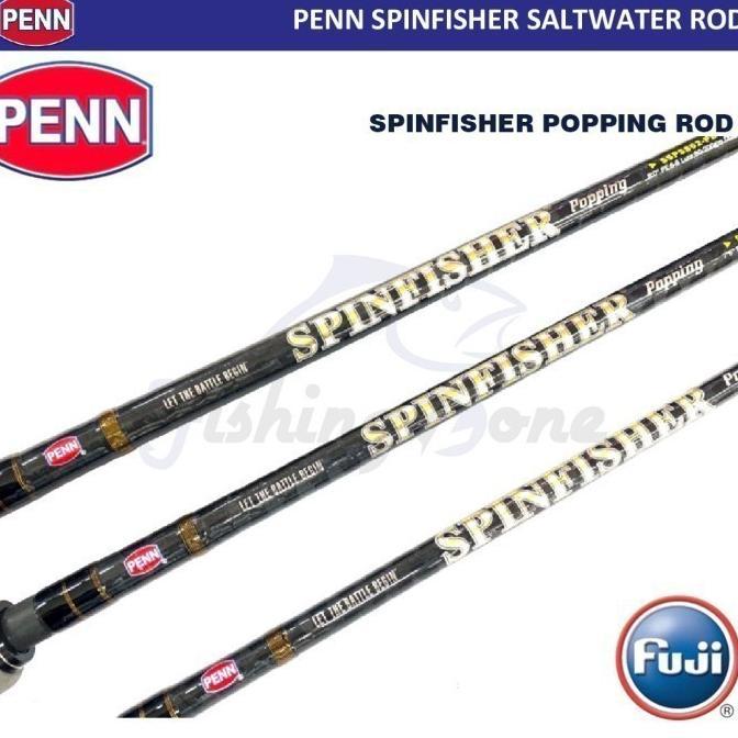 Penn SPINFISHER POPPING Spinning Rod 702 762 802 - Joran FUJI Guide