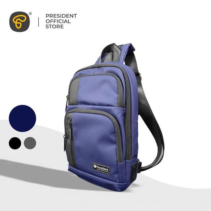 Tas Selempang President / Tas Chest Bag President / Tas Pria 1071