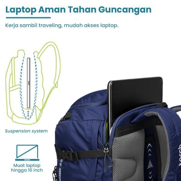 Bapa Travel Bag Tas Ransel 40 Liter Anti Air Multifungsi Torch Takahagi