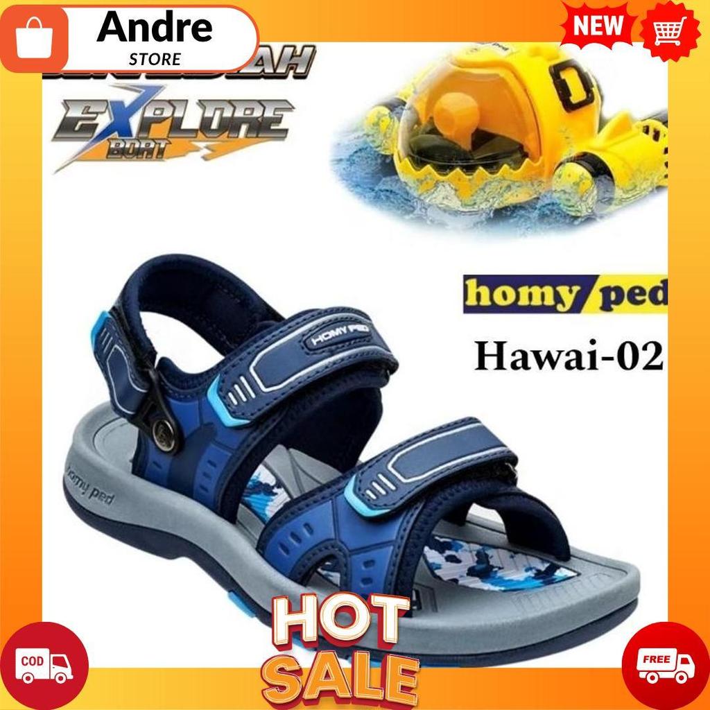 SANDAL GUNUNG ANAK COWOK BERHADIAH MAINAN KEREN HOMYPED SOL KARET ANTI LICIN SIZE 28 SD 37 ORIGINAL 
