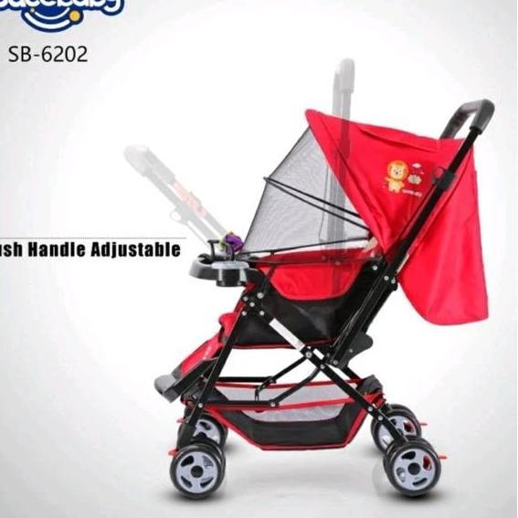 Kereta Dorong Bayi Spacebaby Sb6202 Stroller Bayi Space Baby Sb 6202 Reversible Sb6202
