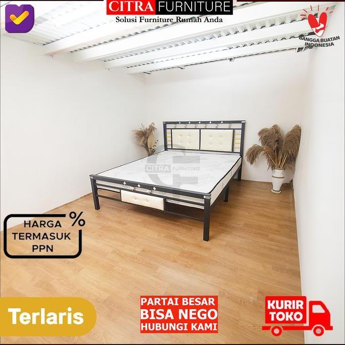 Ranjang besi minimalis 200x200