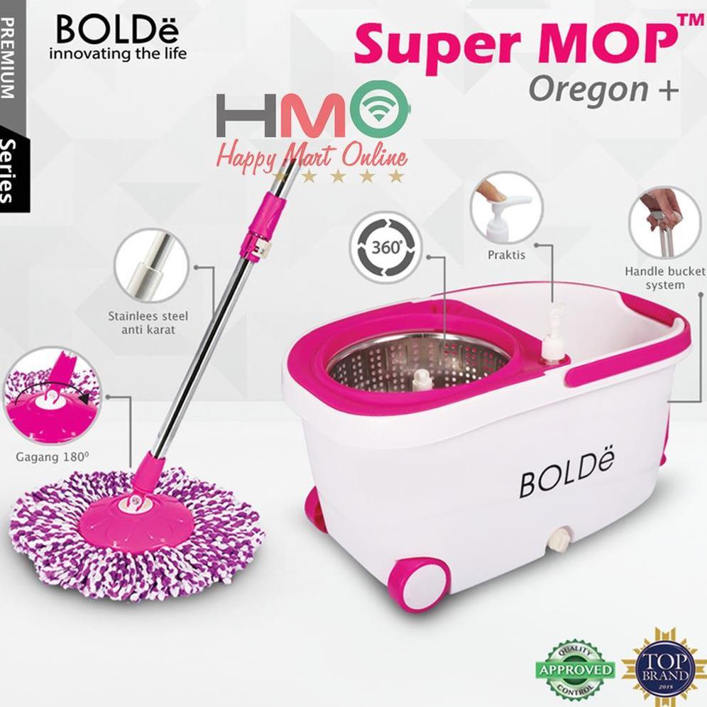 Alat Pel Lantai Bolde Super Mop Oregon Spin Mop Alat Pel Putar Bolde Oregon+ Pel Lantai
