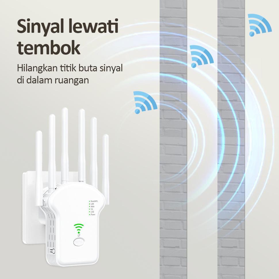 6 Antena Penguat Sinyal wifi Dual Band Penguat Sinyal Router Gigabit Grosir Penguat Signal