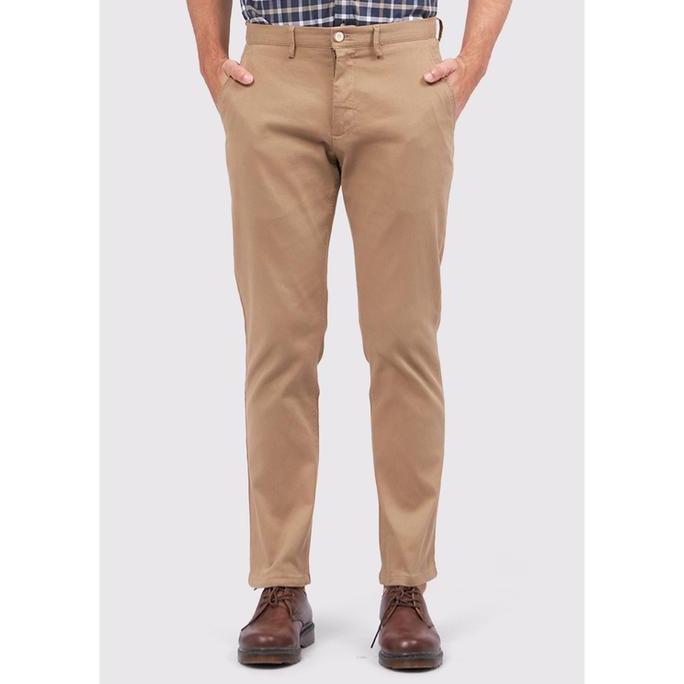 WOOD Slim Tapered Chinos Pants 2-OPILXC125B048 Khaki