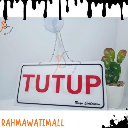 Terlaris TULISAN ACRYLIC BUKA TUTUP MURAH