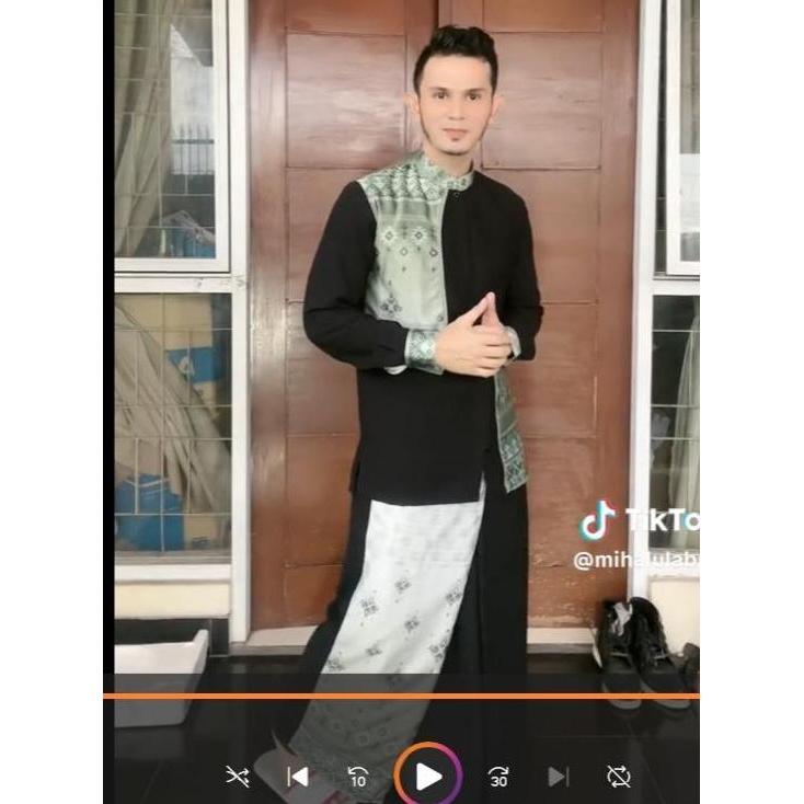 Promo [READY STOCK] Koko El - Abrar Motif Lengan Panjang Batik Etnik SR.09 One Set - Limited Editon 