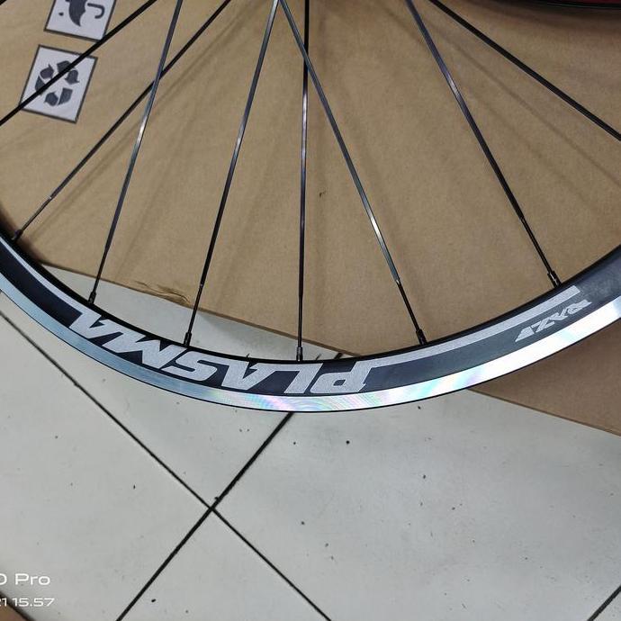 Wheelset 700C Raze Plasma Rim Brake Alloy Bering Loncher Quick Release Qr Set Depan Belakang