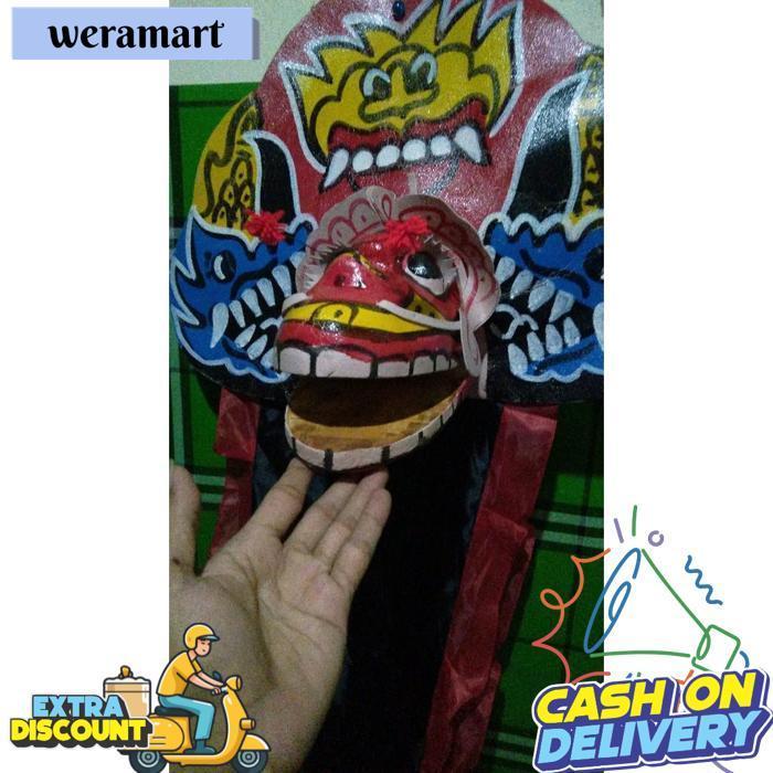 [Drs] Barongan Devil Anak Telon Dewasa Murah Kediri Sd Smp Full Set Kemul Barongan Biru Ukuran 21 Te