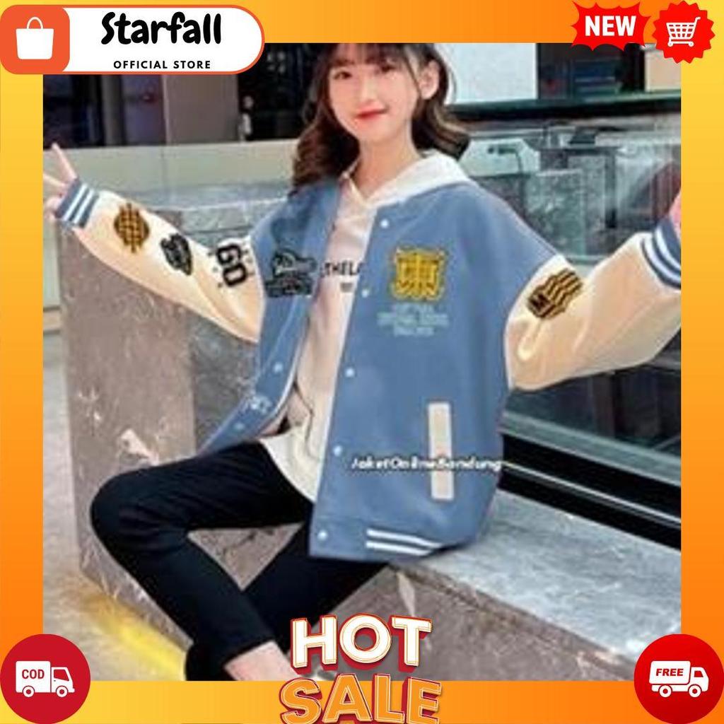 Jaket Hoodie Baseball Varsity Original Full Bordir Bahan Premium Tebal / Jaket Vintage Vintage COD[B