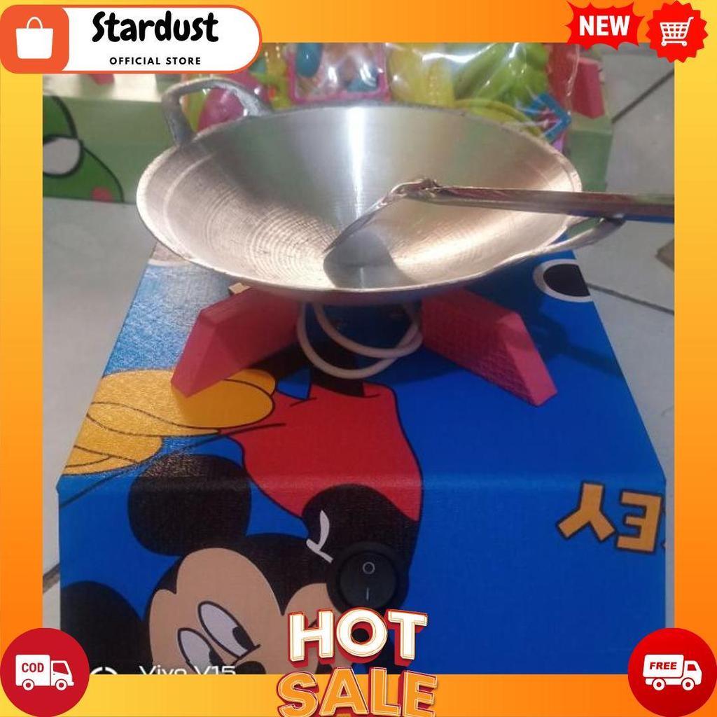 Cod Mainan Anak Mini Set Masak Masakan,Kompor Led Termurah Bisa D Cas Motip Mickey Mouse [A4]