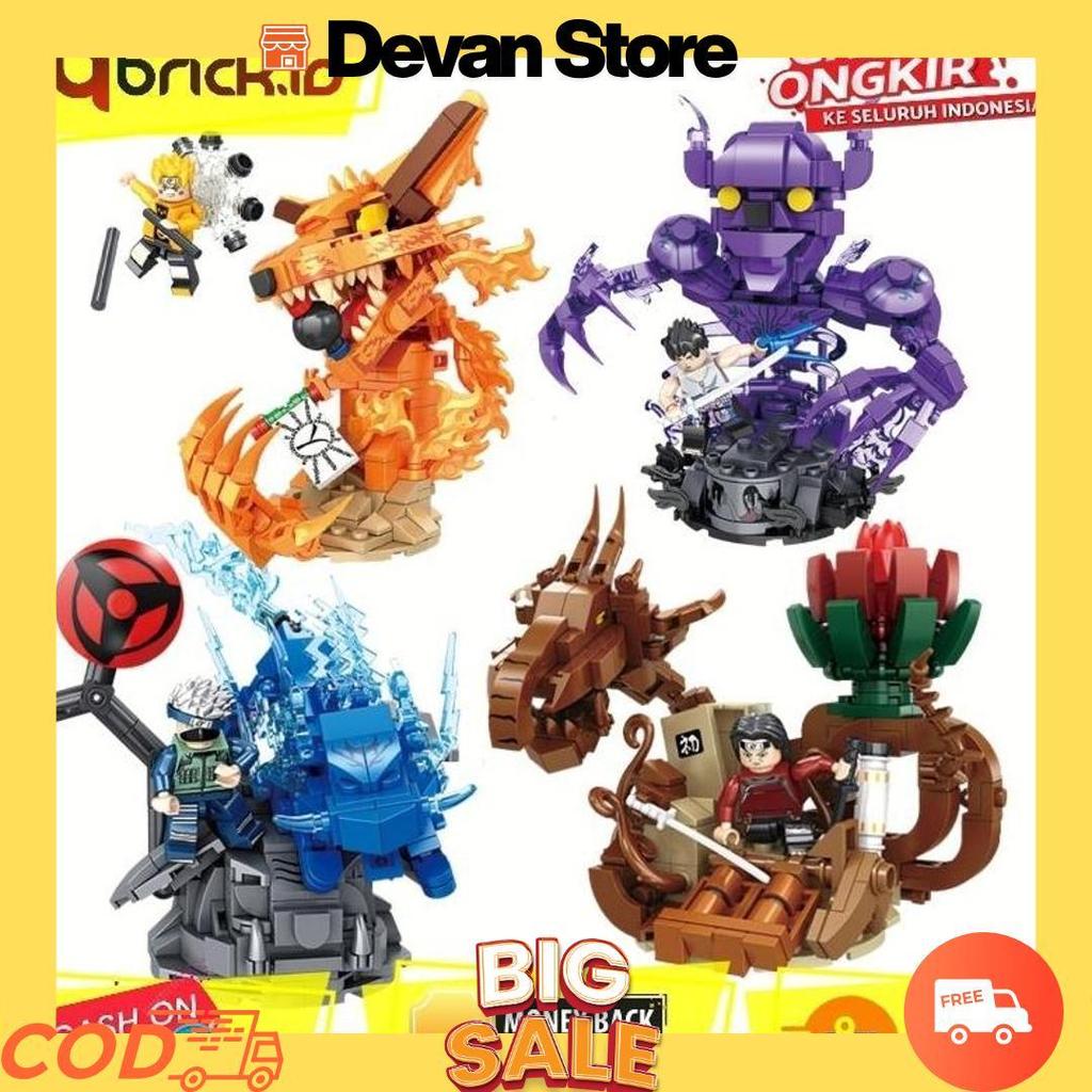 Mainan Balok Susun Figure Anime Japan Naruto Kyubi Sasuke Kakashi Itachi Cod [A4]