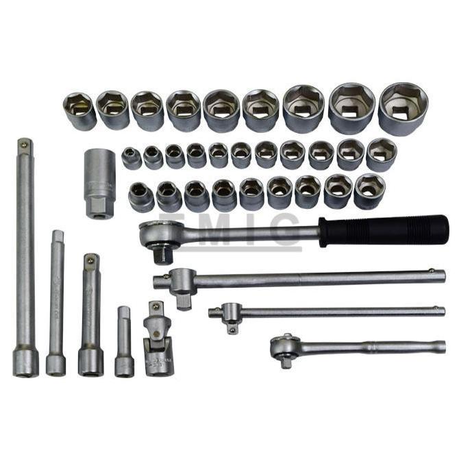 KUNCI SHOCK SOCK SOK SET 1/2" + 3/8" 40PCS TJAP MATA GERMANY