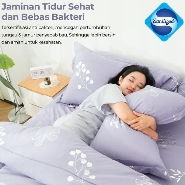 Kintakun Bed Cover Tanpa Sprei Singledouble London Dluxe Gold Edition Microfiber U