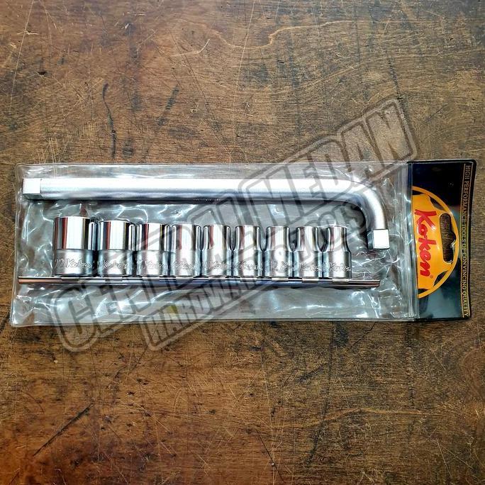 MATA SOCK SET KOKEN 1/2" 10PCS 10 PCS KOKEN JAPAN 4221M 12PT 12 POINT