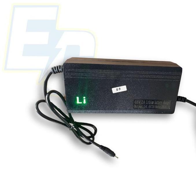 Charger 48V/54,6V 2A Lithium Sepeda Skuter Listrik