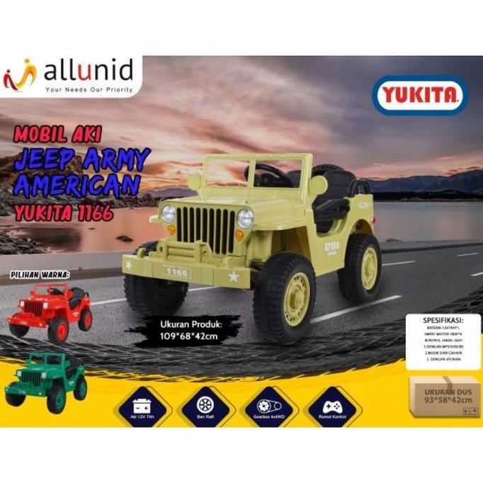MOBILAN AKI JEEP 4WD AMERICAN ARMY YUKITA 1166