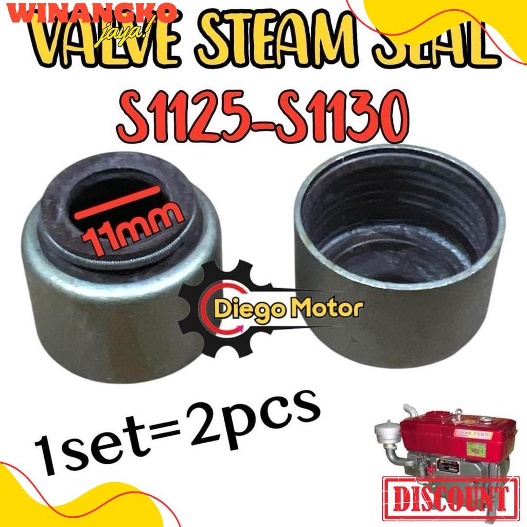 Cusss Serbu 2(Dua)Pcs S1125 S1130 Valve Steam Seal Sil Klep Mesin Diesel Dongfeng 30Pk 33Pk Rs0