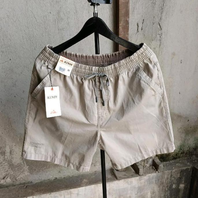 Promo CELANA KENDY PENDEK PRIA PINGGANG KARET PRIA COD