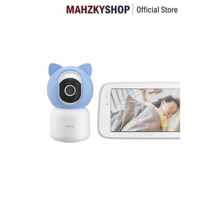 Krisbow Sync Set Smart Ip Camera Bayi Dengan Monitor 3Mp Wink 11T - Putih Baby Monitor Cam Cctv Came