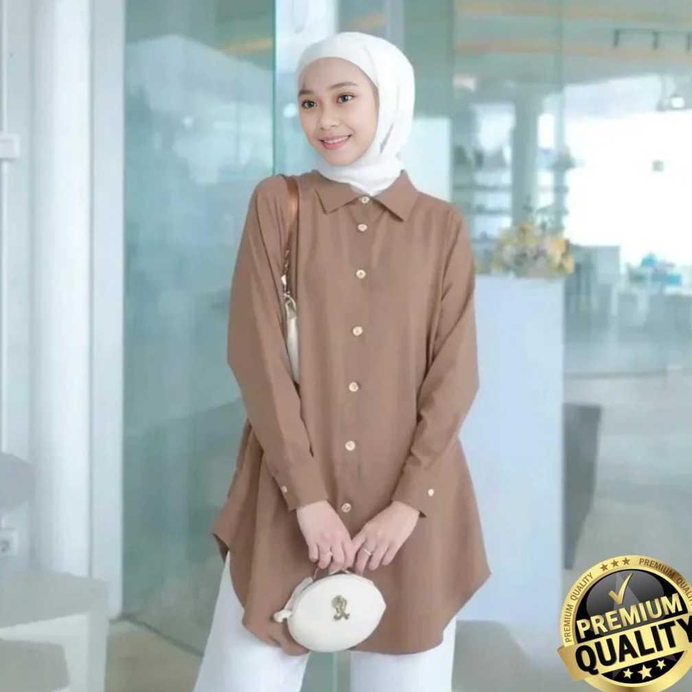 Moela Tunik Rayon Premium M L XL XXL 4L 5L LD 110 -140 Atasan Wanita Tunik 2025