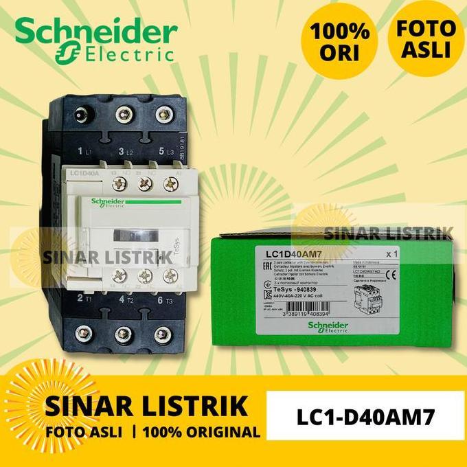 SCHNEIDER LC1D40M7 LC1-D40M7 LC1 D40 M7 220VAC