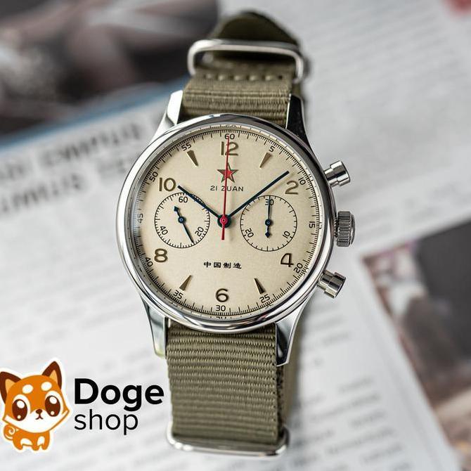 Promo Sugess 1963 Seagull ST19 Mechanical Movement Chronograph Airforce Pilot Watch Jam Tangan COD