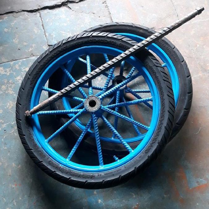 Promo Roda Gerobak Ring 17 Inch 1Set Roda Gerobak Dorong Brand X Cod