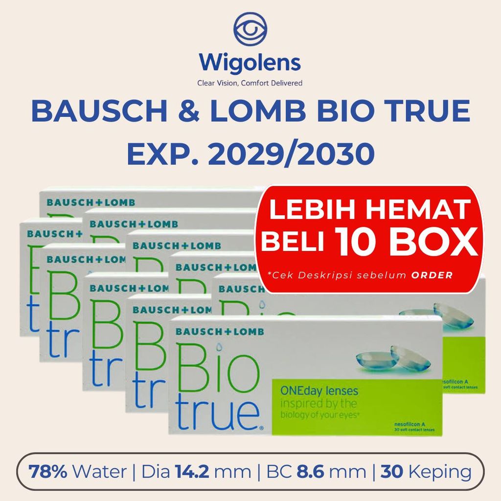 SOFTLENS BAUSCH AND LOMB BIO TRUE DAILY PROMO SOFTLENS HARIAN