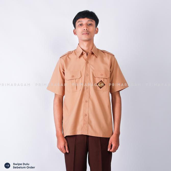 Primaragam Baju Seragam Pramuka Sma Laki Laki Pendek Penegak Smp Smk Penggalang Pria