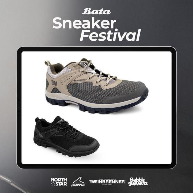 Sneakerfest Weinbrenner Mont Air Mesh Sepatu Sneakers Hiking Outdoor Pria Shoes