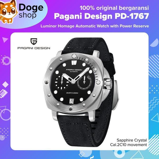 Promo Pagani Design PD-1767 Homage Automatic Watch Cal.2C10 2C10 Caliber Movement PD 1767 Jam Tangan