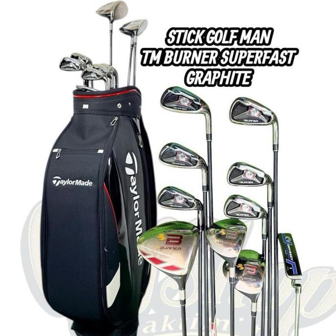 TAYLORMADE GOLF STICK GOLF MAN TAYLORMADE BURNER SUPERFAST ORIGINAL FULLSET BAG GOLF - SET STICK GOL