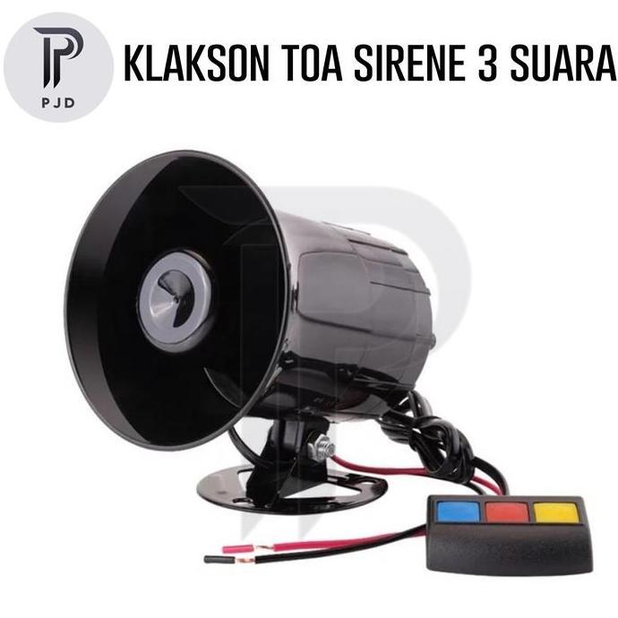 Klakson TOA Sirene Daseng 3 Suara Klakson Motor Mobil Patwal Polisi