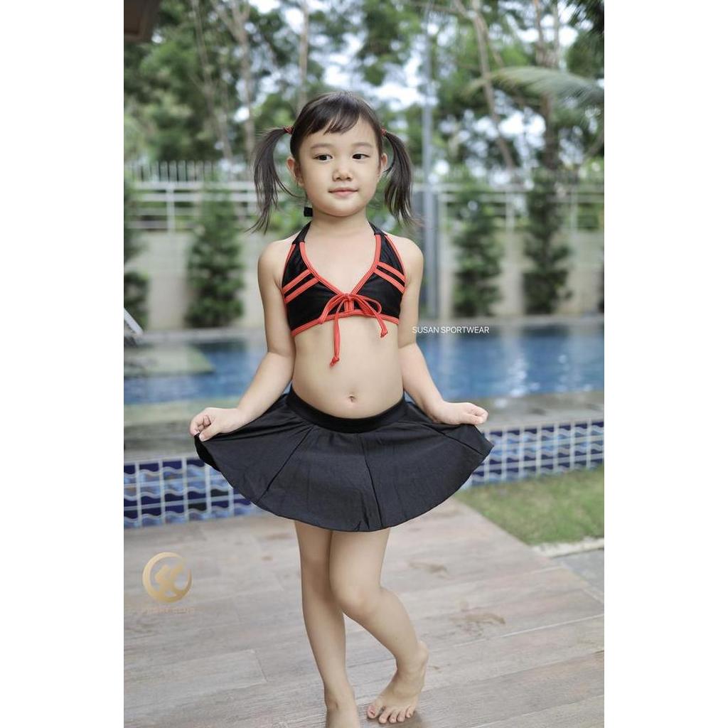Baju Renang Bikini Anak + Rok Sport Club SC Bikini PG1105