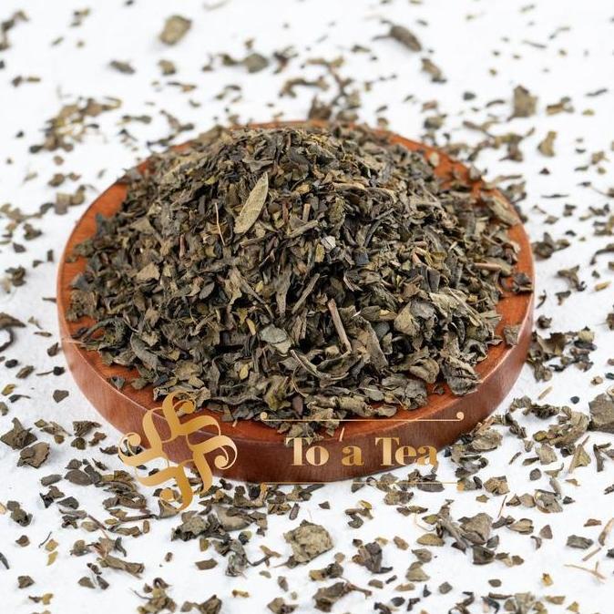 Daun Teh Hijau Leci Rasa Buah Leci 1kg - Teh Hijau Beraroma Buah Leci Tinggi Kualitas - Gula