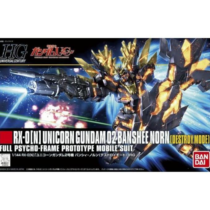 Bandai Gundam HG 1/144 Unicorn Banshee Norn Destroy Mode