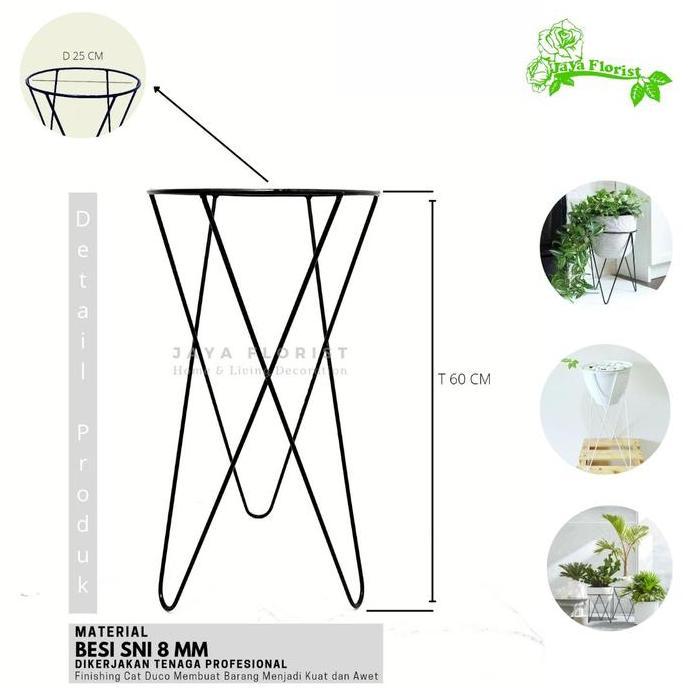 Terlaris Rak Pot Bunga Besi Minimalis Standing Pot Bunga Besi Rak Pot Bunga Standing Besi Model Mini