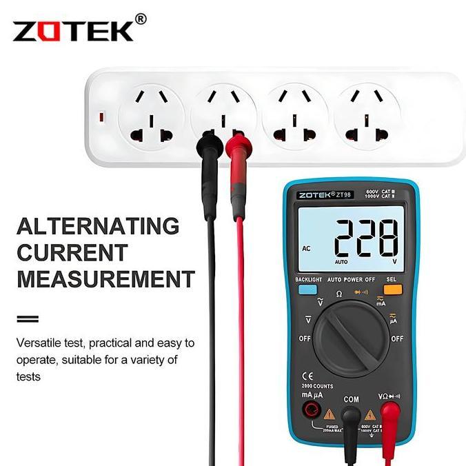 AVOMETER DIGITAL ZOTEK ZT98 / MULTITESTER DIGITAL ZT98ORIGINAL
