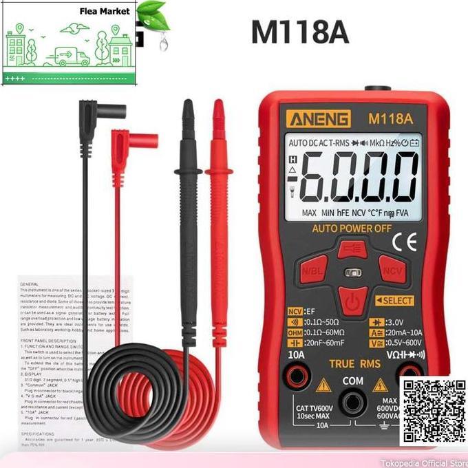 ANENG Digital Multimeter Voltage Tester - M118A