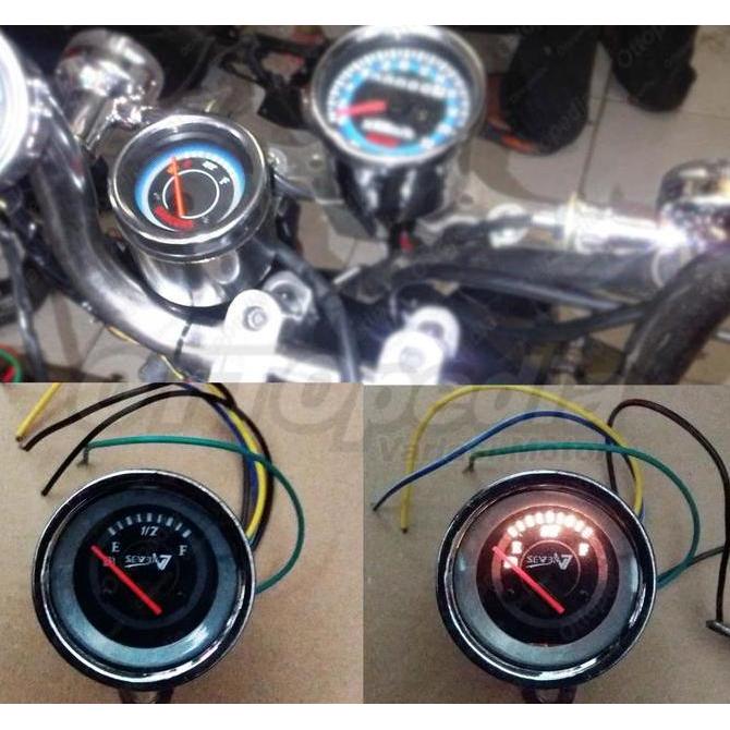 Ampere Amper Pengukur Isi Bensin Fuel Meter Jarum Custom Rx King Xride