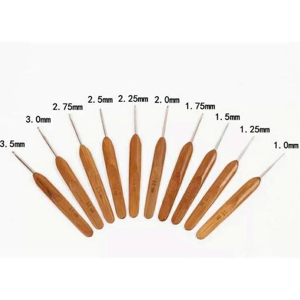 Jarum Rajut Crochet Hook Hakpen Rajut Lace Kayu