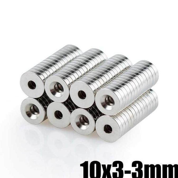 OLOEY Strong Neodymium Magnet NdFeB Countersunk Ring N52 30 PCS -